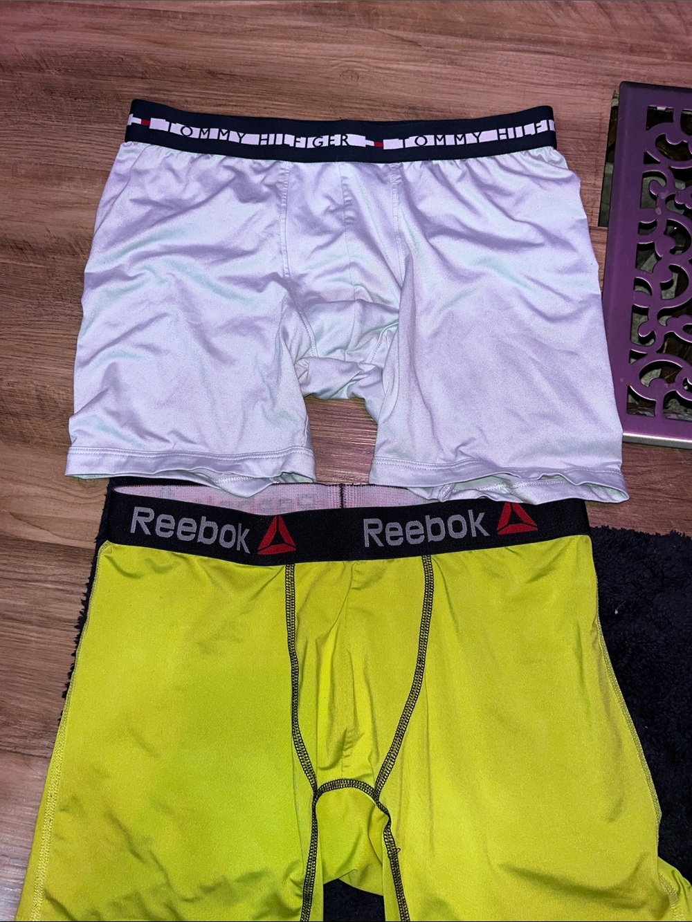 Tommy Hilfiger White Men's Boxer Briefs with Black Logo Waistband